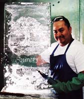 ice sculpture engraving