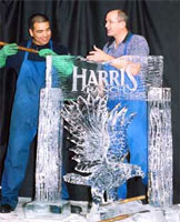 harris ranch ice carving